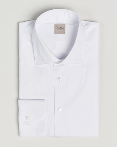 Stenströms Slimline Cotton Stretch Shirt White – Weiß