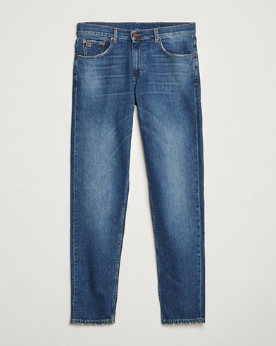 Herren | Oscar Jacobson | Oscar Jacobson Karl Cotton Stretch Jeans Vintage Wash