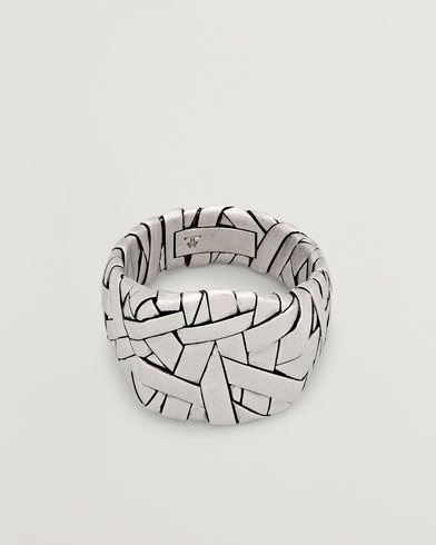 Tom Wood Quilt Ring Silver – Silber