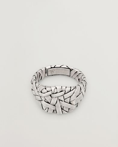 Tom Wood Quilt Ring Small Silver – Silber