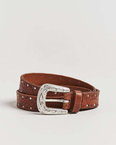 Anderson's Stud Western 2,5cm Belt Brown – Braun