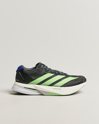 adidas Performance Adizero Boston 13 Black/Lime – Grün