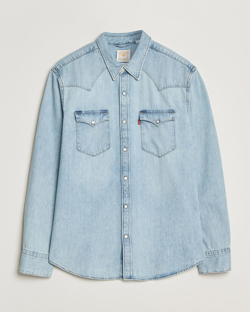 Levi's Barstow Western Standard Shirt Worn In Blue – Blau