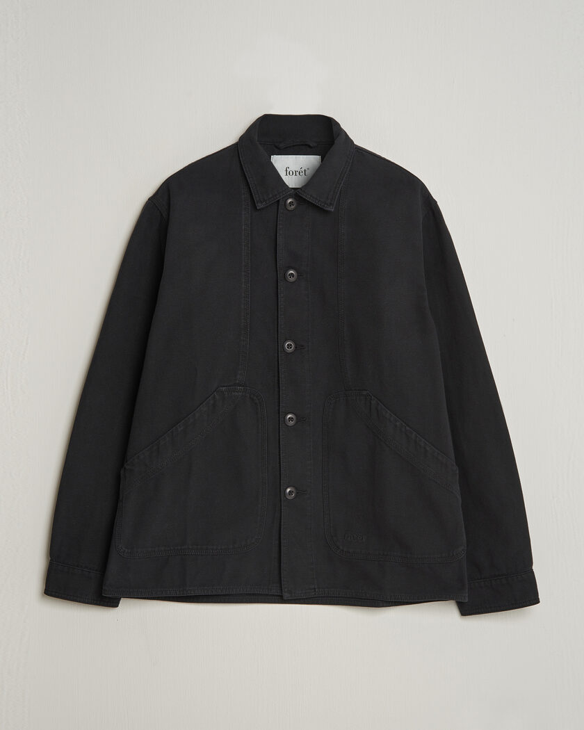 Forét Berry Canvas Overshirt Black – Schwarz