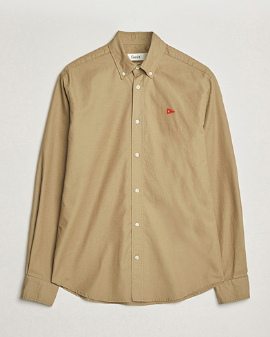 Forét Flag Regular Fit Oxford Shirt Khaki – Braun