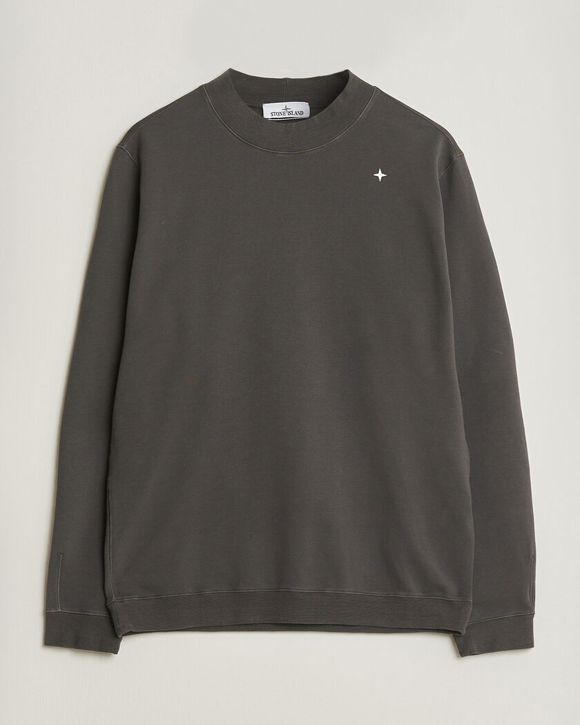 Stone Island Stellina Cotton Sweatshirt Charcoal – Grau