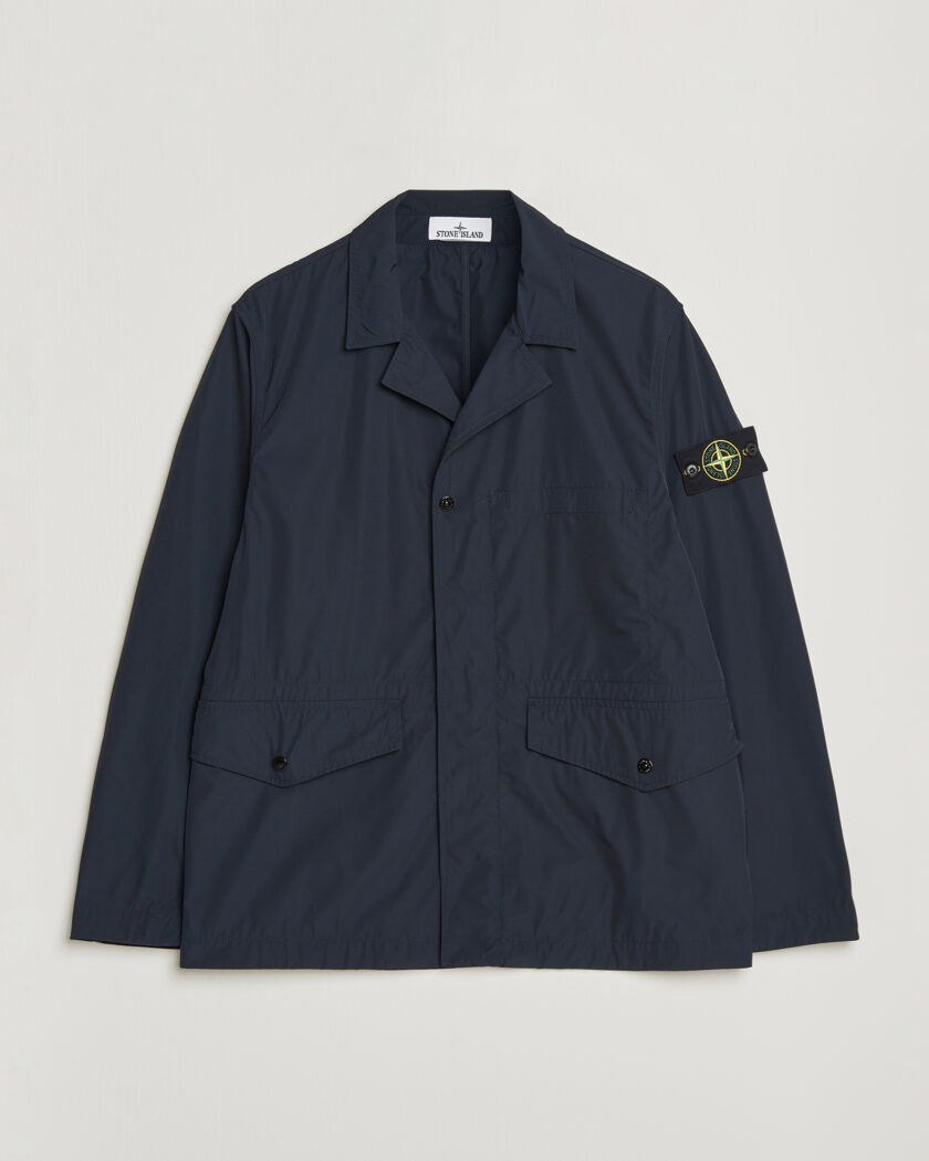 Stone Island Micro Twill Blazer Jacket Navy – Blau