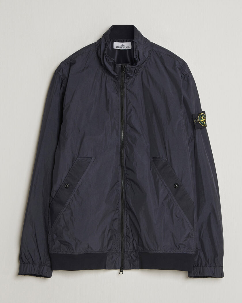 Stone Island Crinkle Reps Short Jacket Navy – Blau