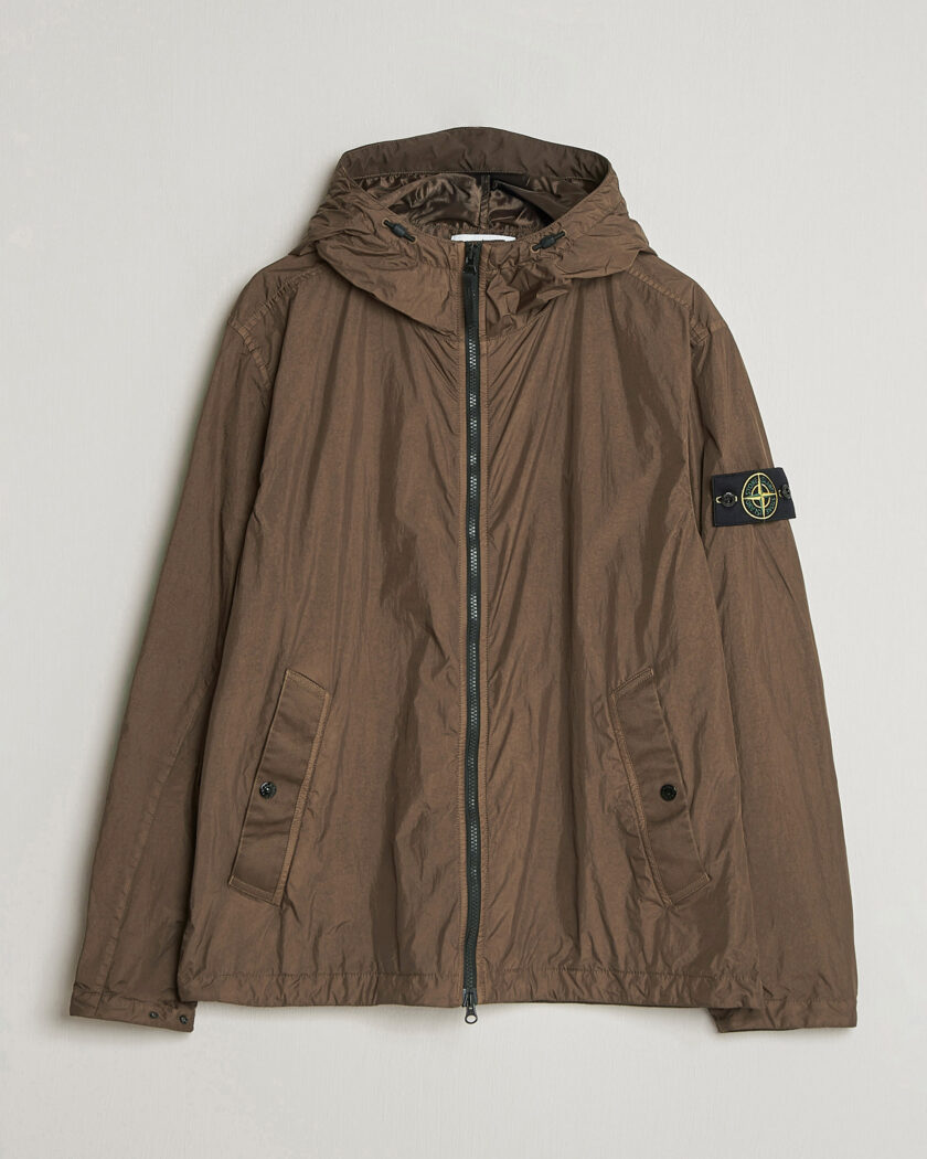 Stone Island Crinkle Reps Padded Hood Jacket Umber – Braun