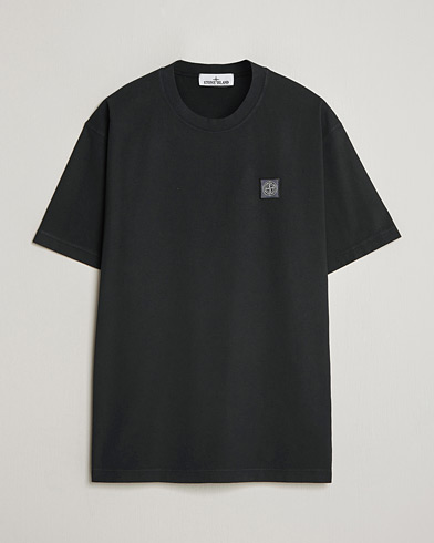 Stone Island Combed Organic Cotton T-Shirt Black – Schwarz