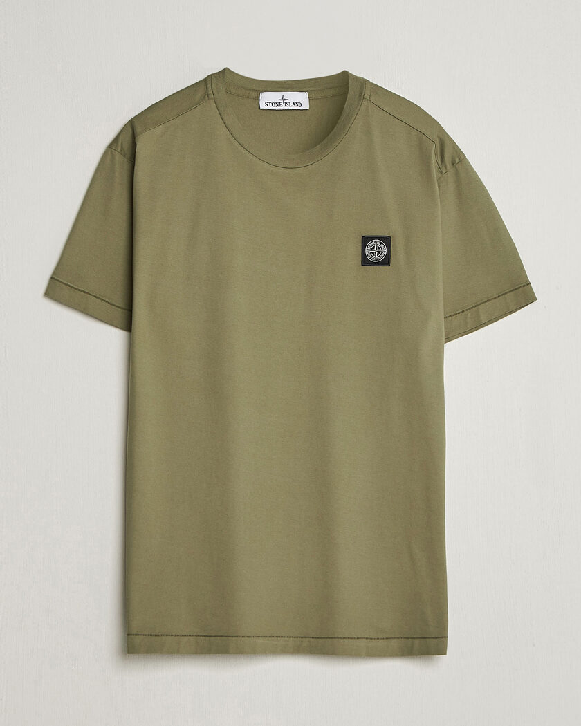 Stone Island Garment Dyed Cotton Jersey T-Shirt Military Green – Grün