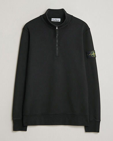 Stone Island Garment Dyed Fleece Half Zip Black – Schwarz