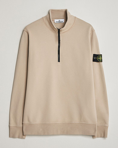 Stone Island Garment Dyed Fleece Half Zip Desert – Beige