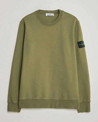 Stone Island Garment Dyed Fleece Sweatshirt Military Green – Grün