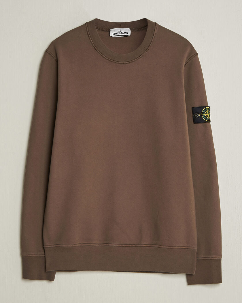Stone Island Garment Dyed Fleece Sweatshirt Umber – Braun
