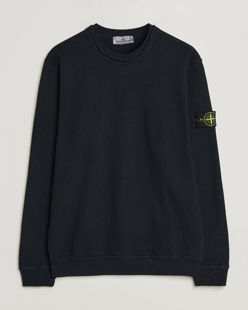 Stone Island Old Dyed Cotton Sweatshirt Navy – Blau