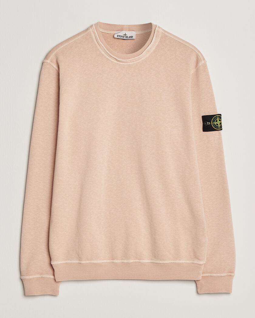 Stone Island Old Dyed Cotton Sweatshirt Plaster Pink – Rosa
