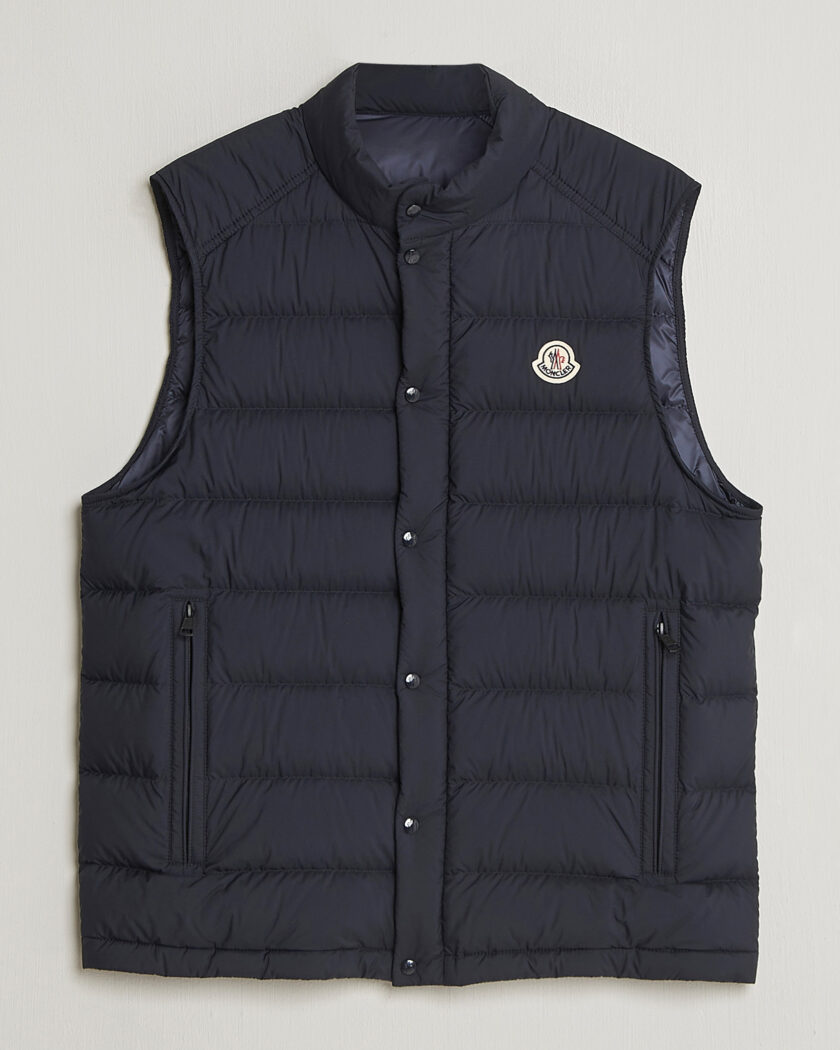 Moncler Barthe Down Vest Navy – Blau