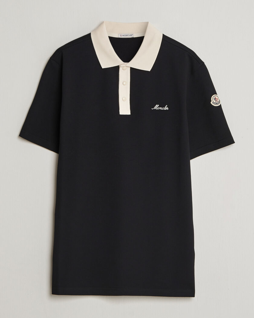  Moncler Signature Logo Polo Black – Schwarz