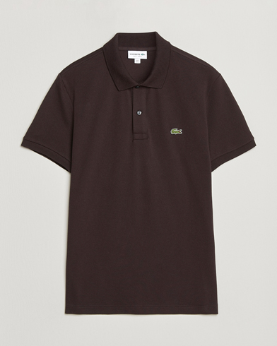 Lacoste Slim Fit Polo Piké Buffle Brown – Braun