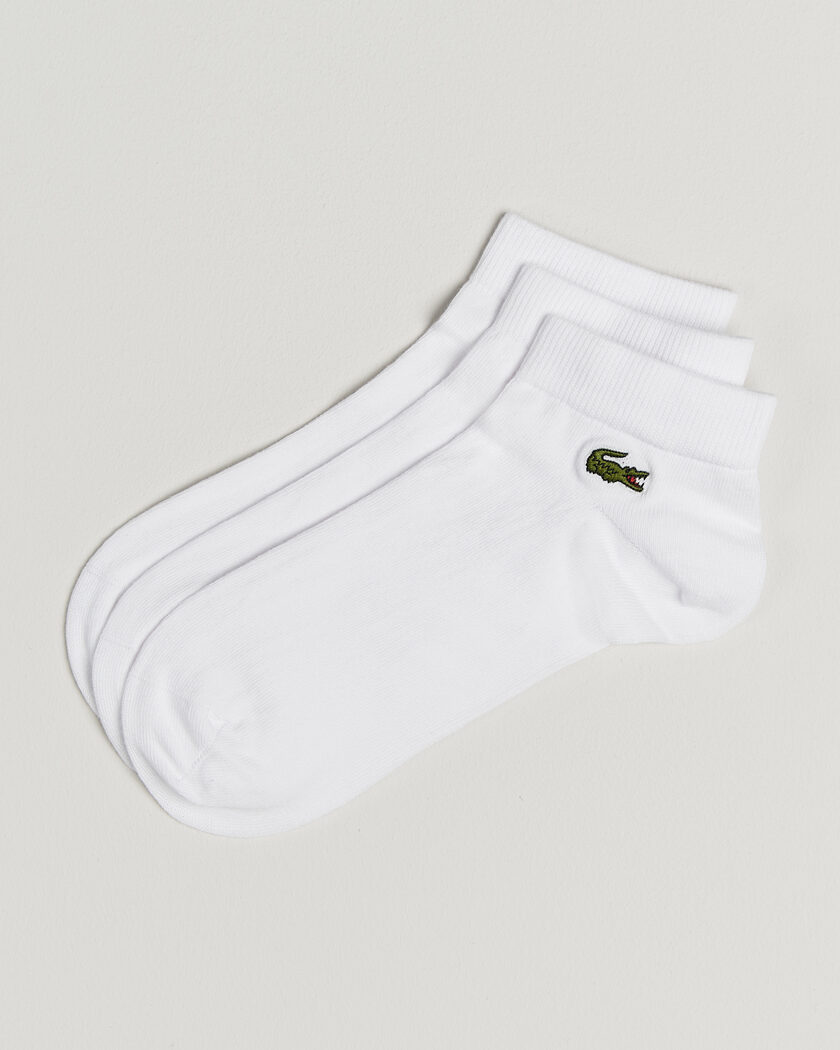 Lacoste 3-Pack Short Sport Socks White – Weiß