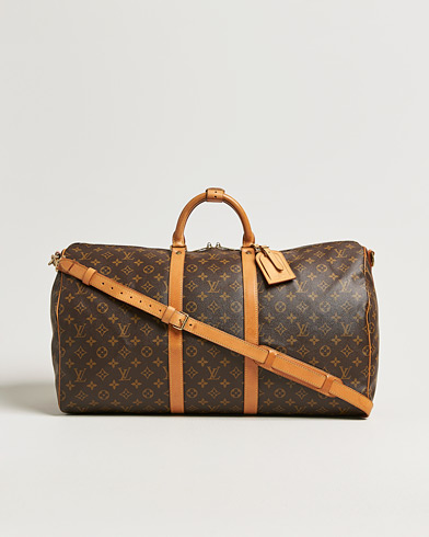 Louis Vuitton Pre-Owned Keepall Bandouliére 55 Monogram – Braun