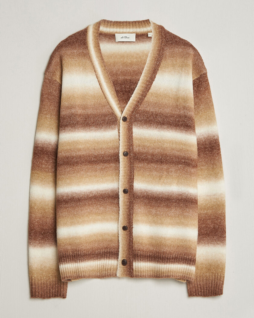 LES DEUX Boston Gradient Knitted Cardigan Teak Brown – Braun
