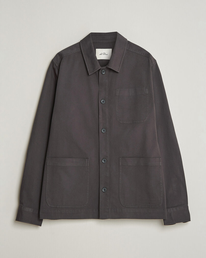 LES DEUX Layton Cotton Overshirt Black – Schwarz