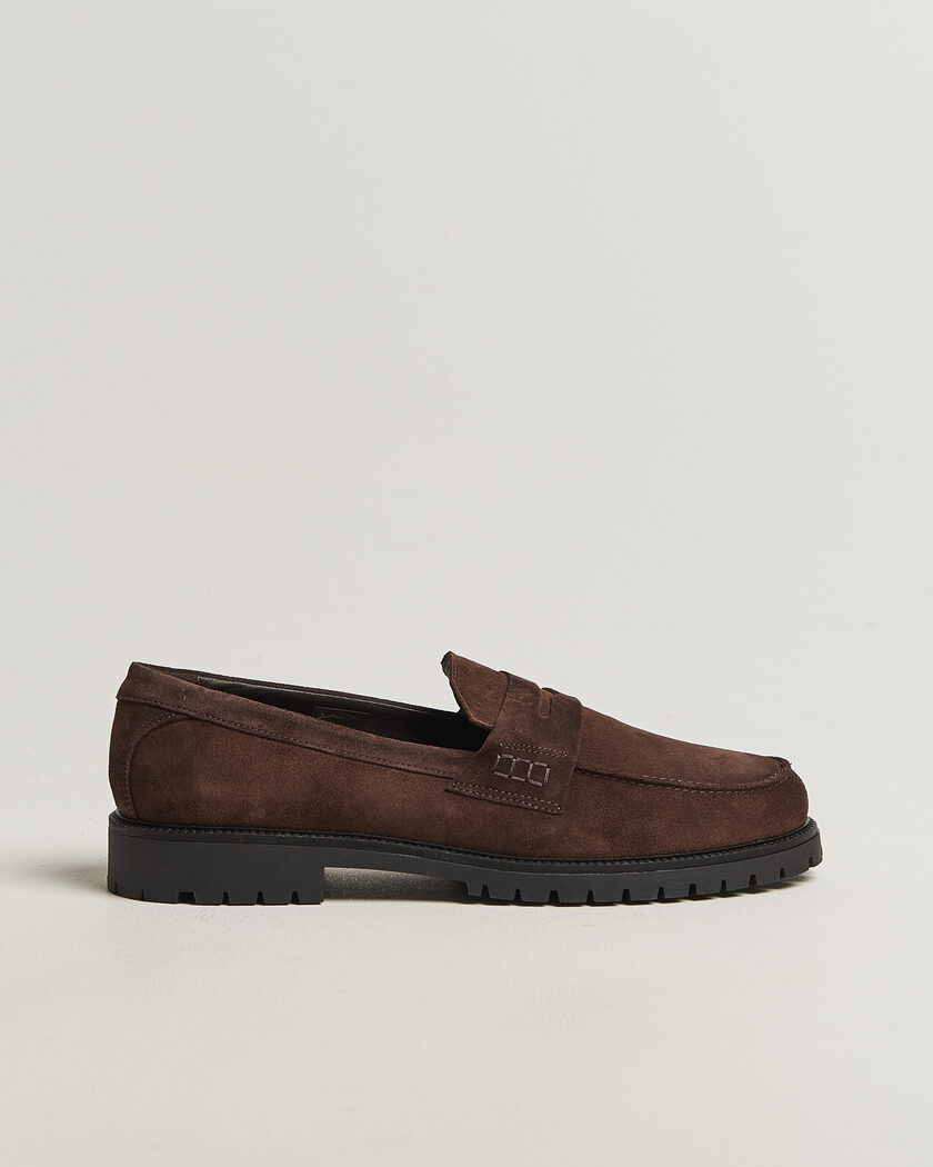 LES DEUX Taylor Oil Suede Loafers Turkish Coffee – Braun