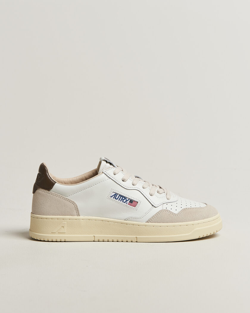 Autry Medalist Low Leather/Suede Sneaker White/Teak – Weiß