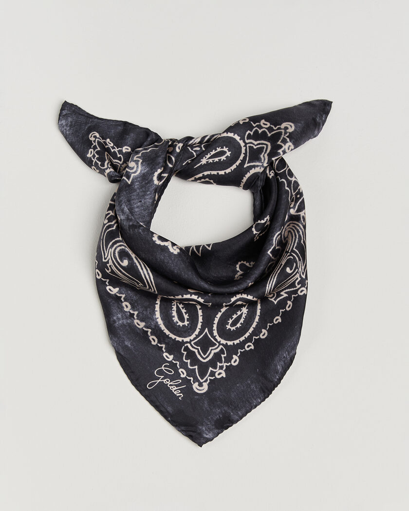 Golden Goose Paisley Silk Bandana  Antracite – Grau
