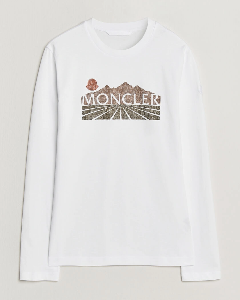 Moncler Graphic Long Sleeve T-Shirt White – Weiß