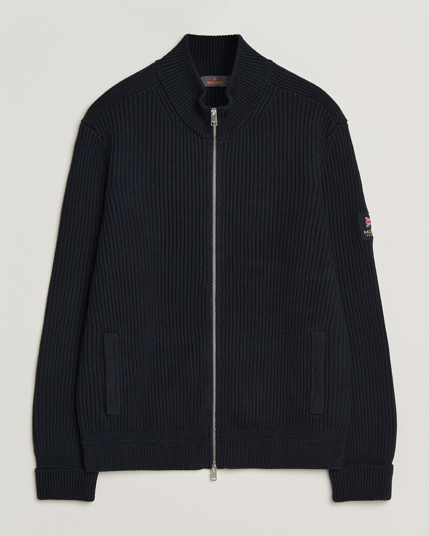 Morris Brenton Full-Zip Cardigan Navy – Blau