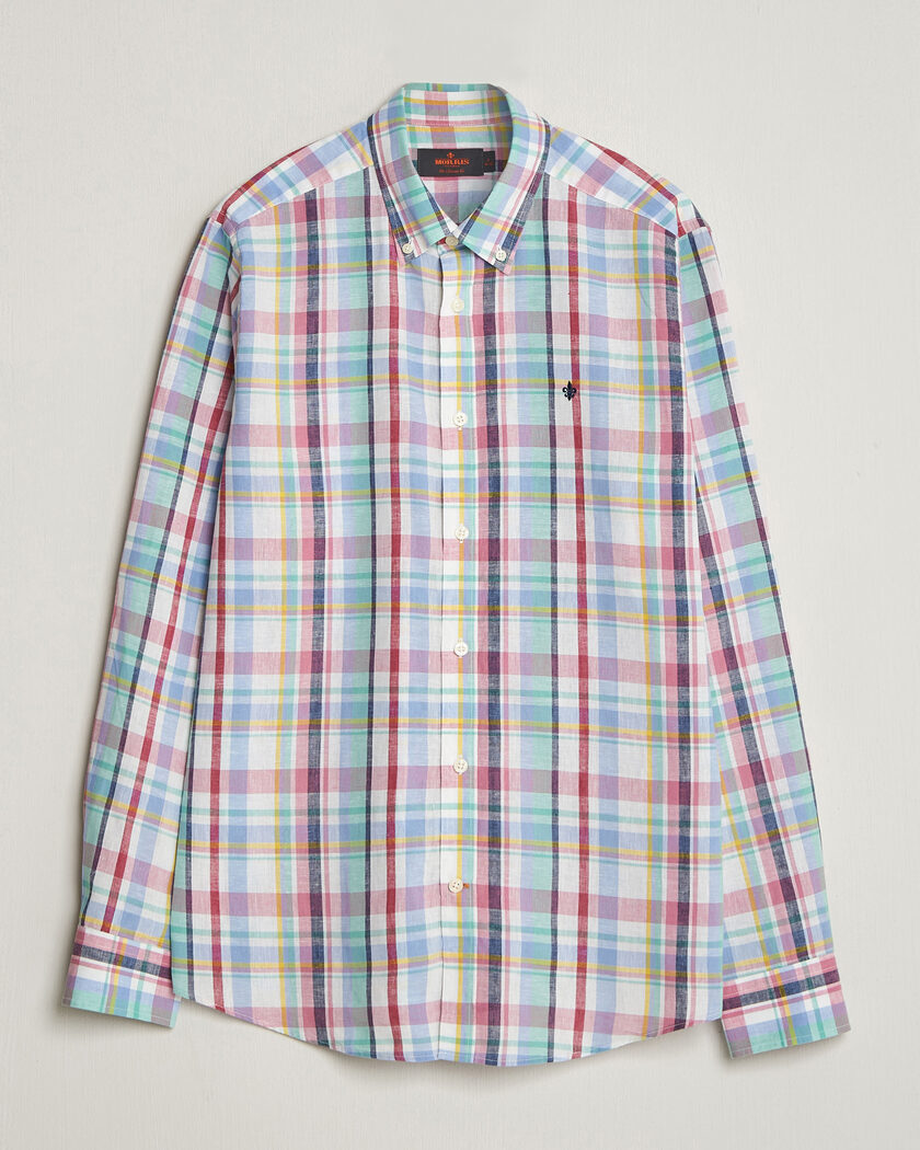 Morris Preppy Check Linen Shirt Multi – Mehrfarbig