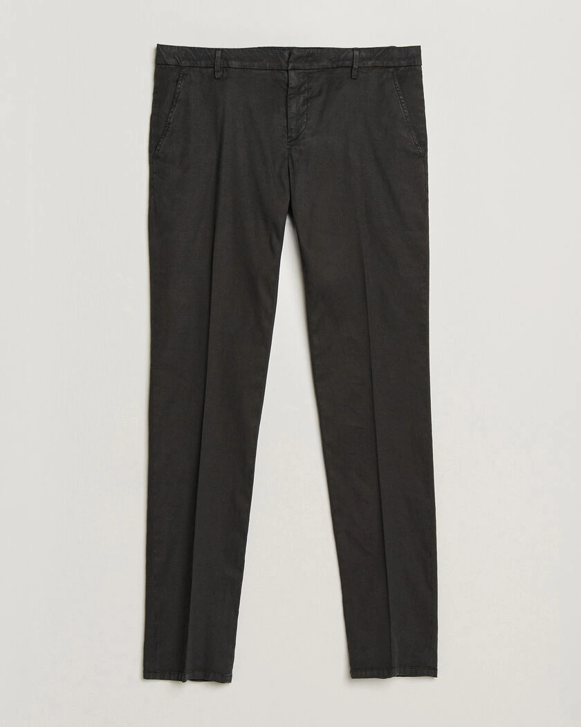 Dondup Spiritisimo Linen Stretch Chinos Black – Schwarz