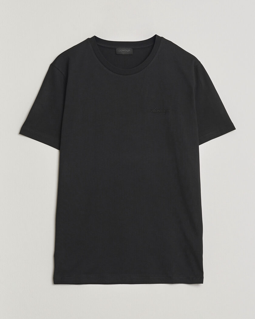Dondup Logo Crew Neck T-Shirt Black – Schwarz