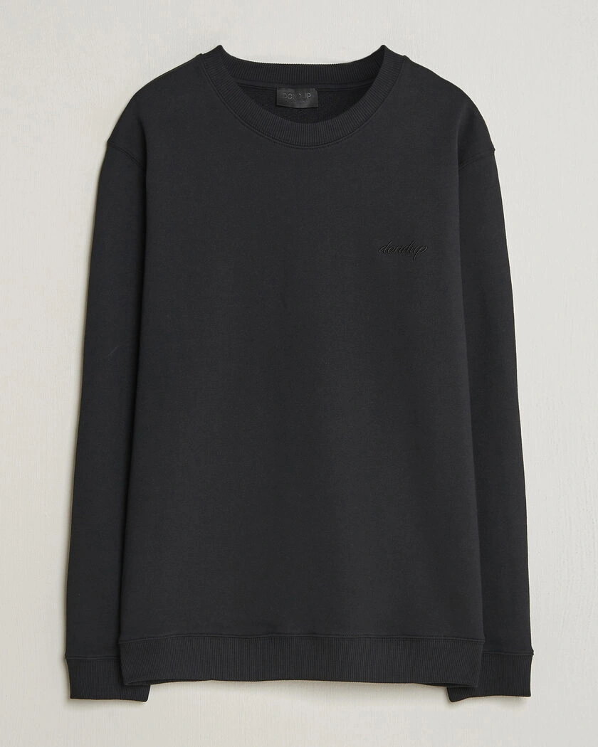Dondup Logo Crew Neck Sweatshirt Black – Schwarz