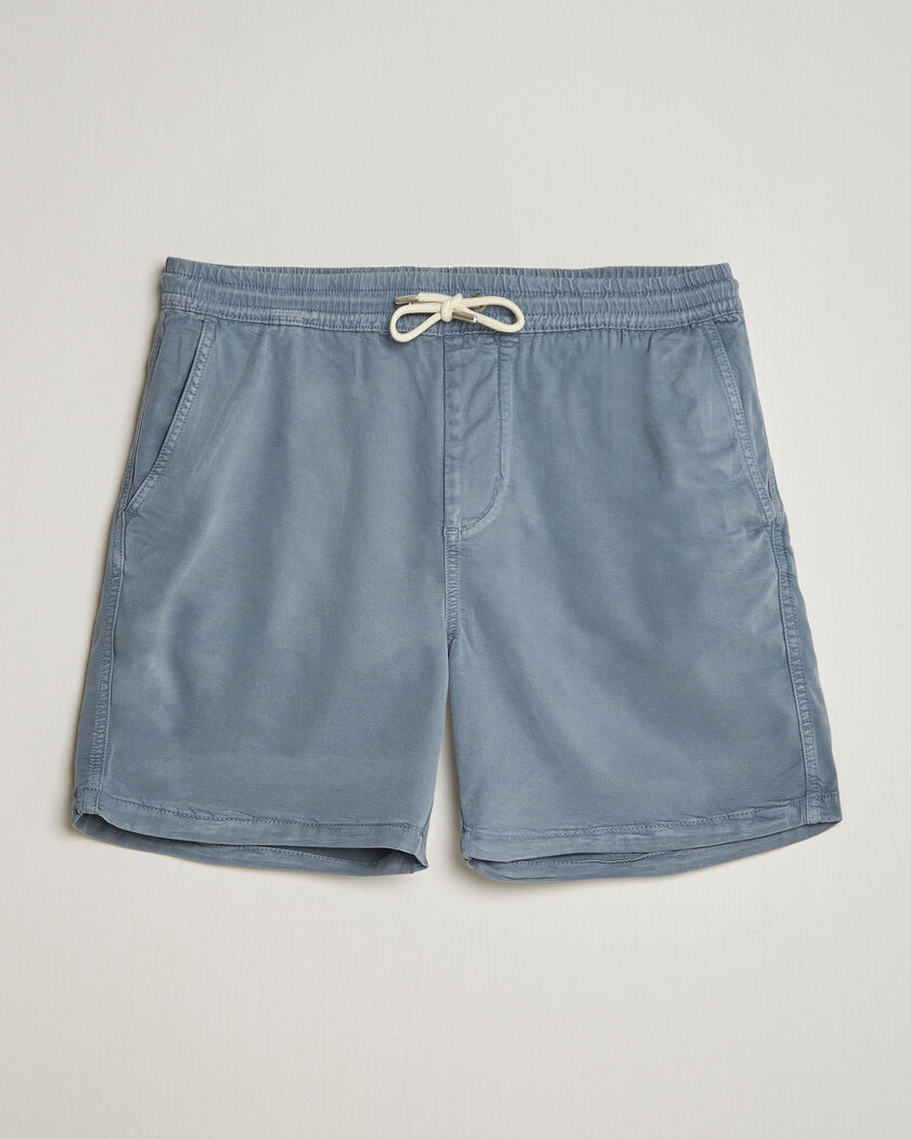  NN07 Gregor Drawstring Shorts Stone Blue – Blau