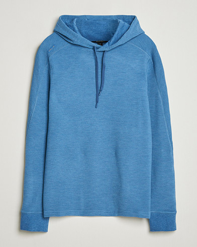 RLX Ralph Lauren Tech Waffle Hoodie Fog Blue Heather – Blau