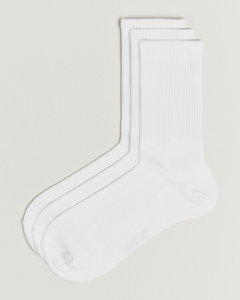 Bread & Boxers 3-Pack Sport Sock White – Weiß