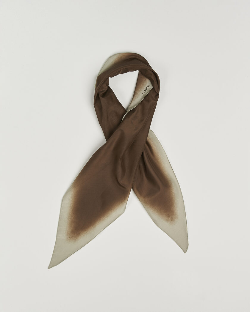 Lardini Cotton/Silk Scarf Brown – Braun