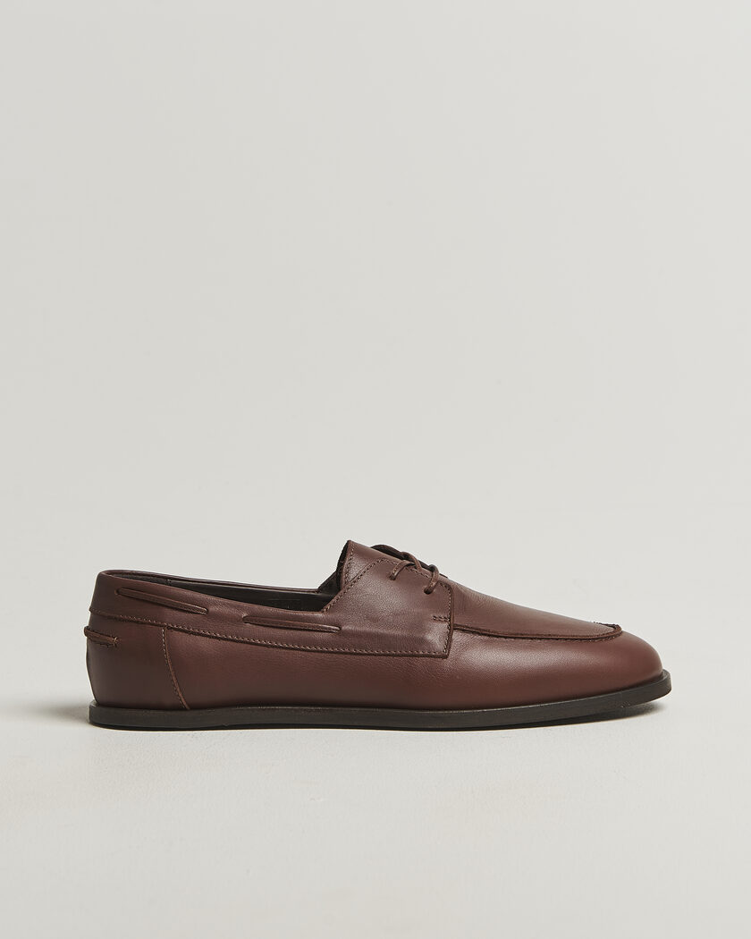 Lardini Orfeo Leather Boat Shoe Brown – Braun
