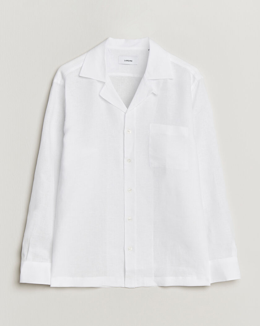 Lardini Paul Linen Resort Shirt White – Weiß