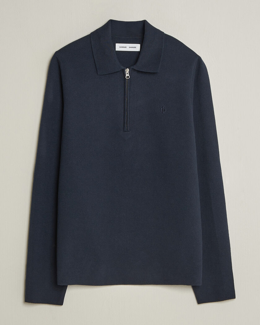 Samsøe Samsøe Guna Half Zip Salute Navy – Blau