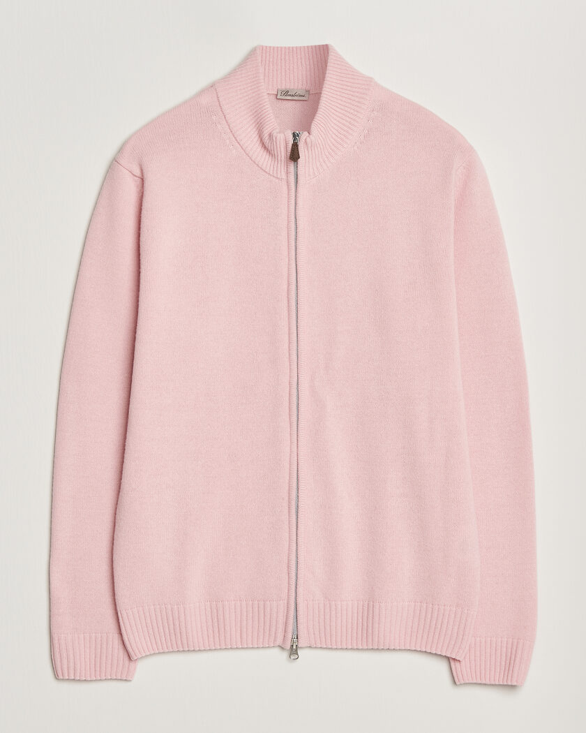 Stenströms Brushed Merino Full Zip Pink – Rosa