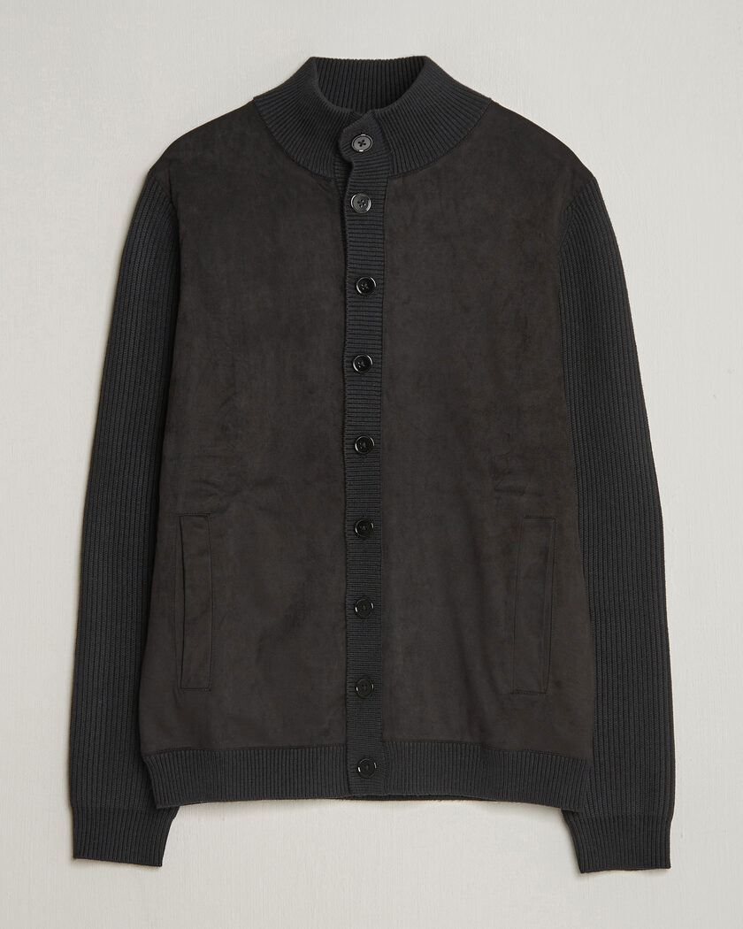 Auralee Shetland Wool/Cashmere Cardigan Black bei Care of Carl