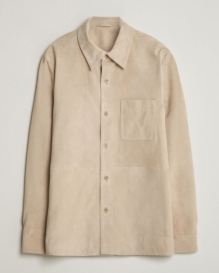 Stenströms Suede Overshirt Beige – Beige
