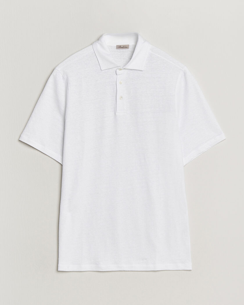 Stenströms Linen Polo Shirt White – Weiß