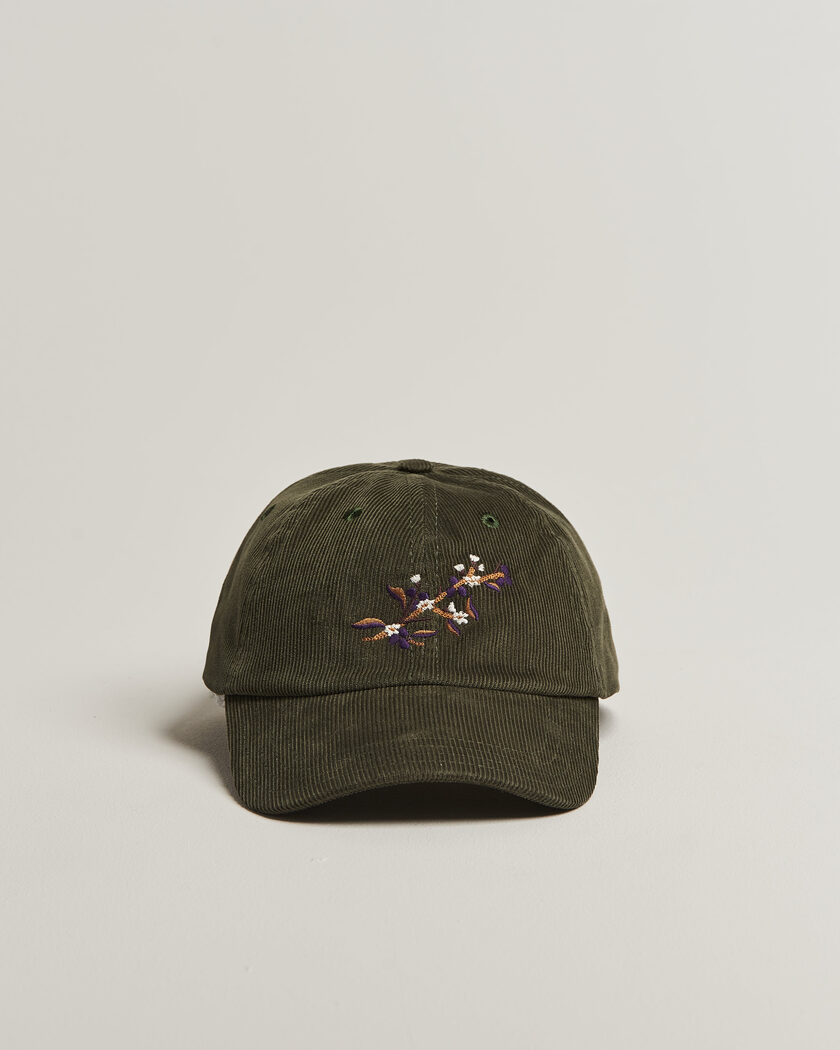 Drake's Blackthron Needlecord Baseball Cap Olive – Grün