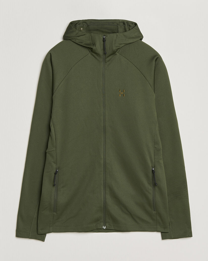 Haglöfs Korp Mid Fleece Hood Seaweed Green – Grün